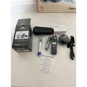 Zoom H1 Handy Recorder and APH-1 Accessory Pack Bundle Black Digital Audio Kit